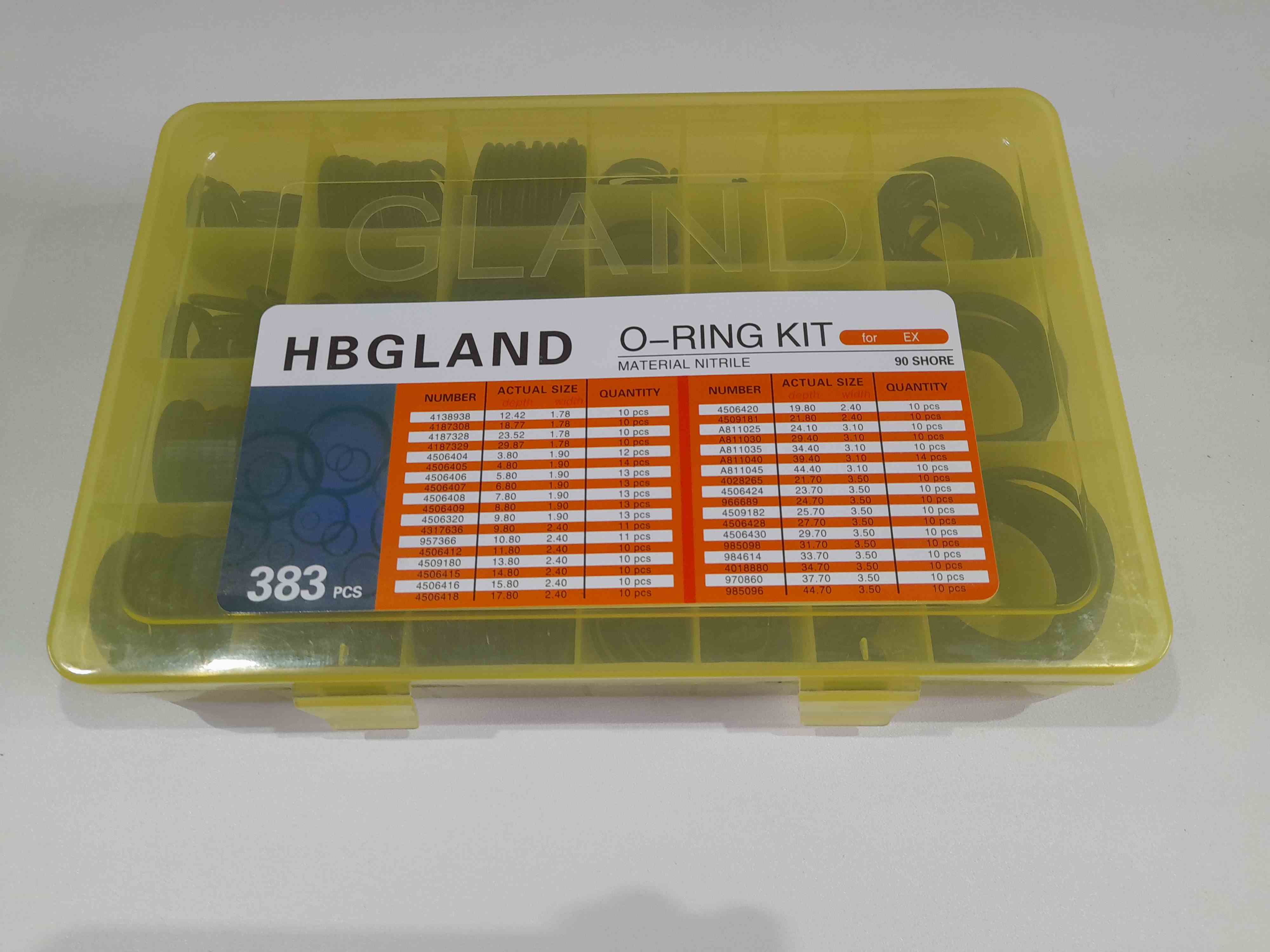Набор уплотнительных колец KLB-J4002-HI HITACHI HBGLAND для спецтехники Набор уплотнительных колец KLB-J4002-HI HITACHI HBGLAND для спецтехники